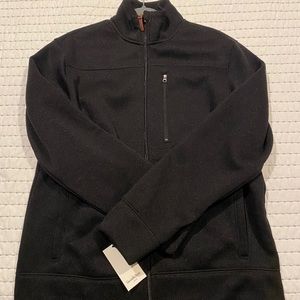 Black zip up sweater jacket